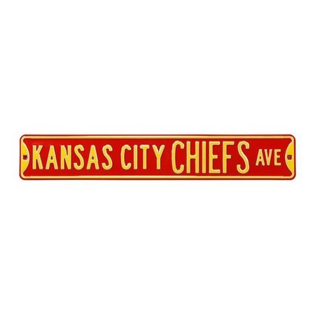 AUTHENTIC STREET SIGNS Authentic Street Signs 35055 Kansas City Chiefs Avenue Street Sign 35055